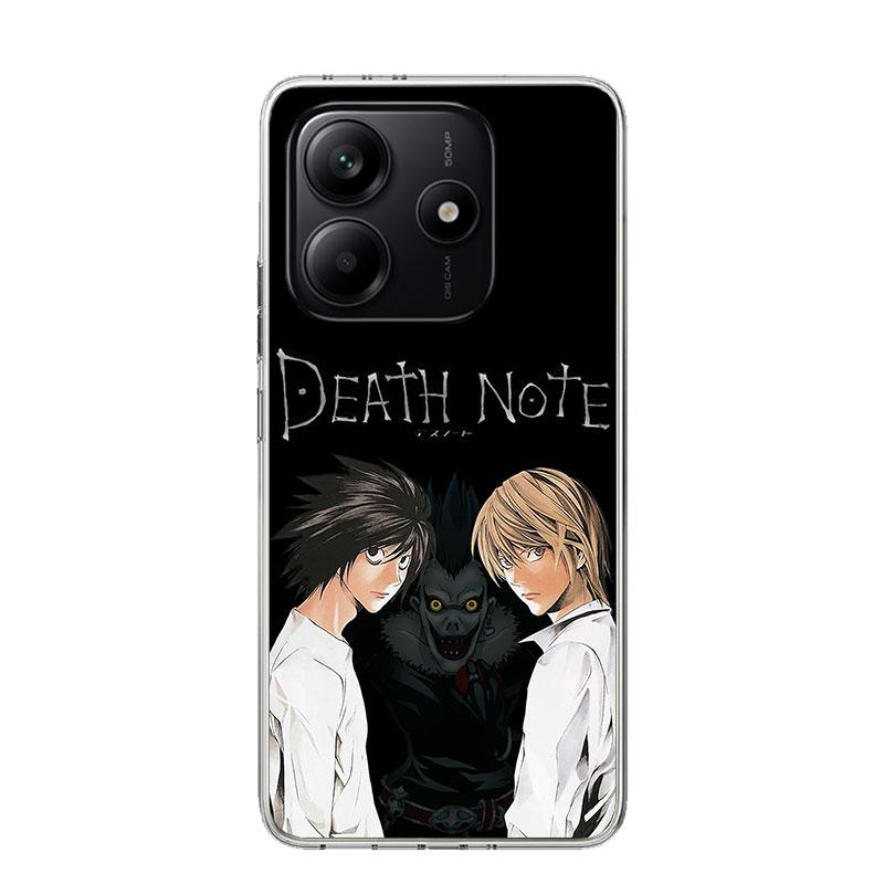 N-Note D-Death Anime Ryuk Phone Case For Xiaomi Redmi Note 13 14 15 Pro Plus 12S 12 14S 11S 11E 10 10S 11 11T 5G 4G Cover Coque