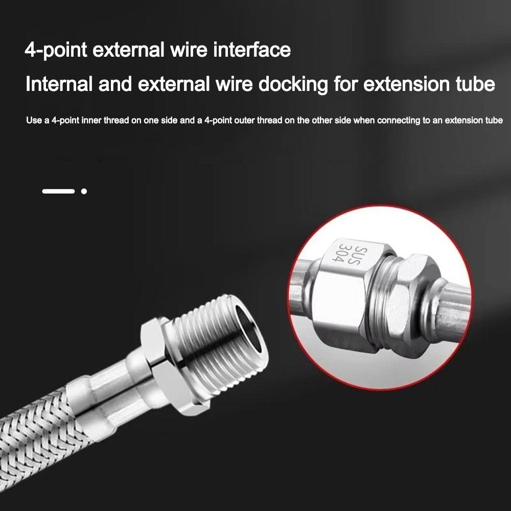 Internal Threaded Flexible Shower Hose Stainless Steel Braided Hose Extension Sprayer Pipe