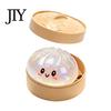 Glitter Pinch Dumpling Steamed Bun Squeeze Toy, Cute Stress Relief Ball, Durable Ball Slow Rising Decompression Toy for Desk, Kawaii Fidget