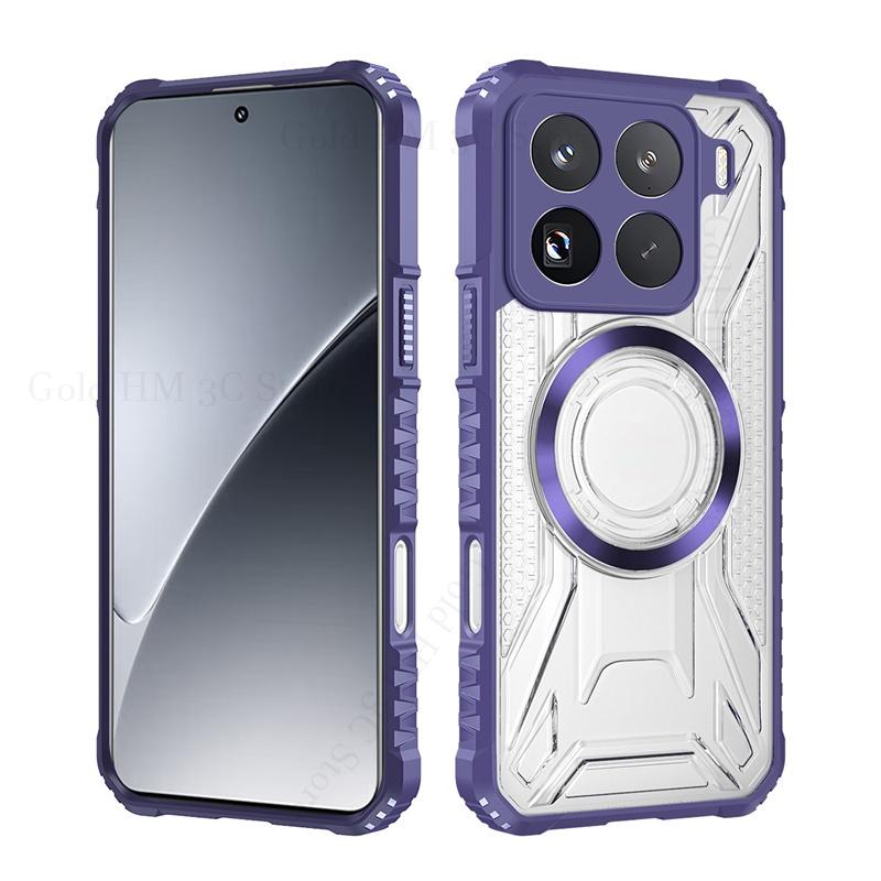 

Беспроводная зарядка Гибридный Жесткий Прозрачный Чехол Для Redmi Turbo 4 A5 14R 13C Бронированный Сверхпрочный Чехол Для Redmi Note 14 13 Pro Plus Poco C75 фиолетовый