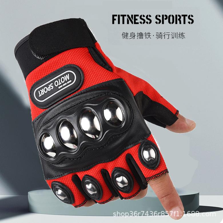Motorradlokomotive Handschuhe Herren Vier Jahreszeiten Rutschfeste Schutz Vollfinger Offroad-Rennsport Reiten Fahrer Anti-Drop Sportschuhe