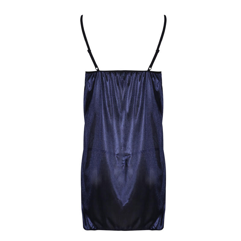 Sexy Lace Sleep Dress for Women V Neck Spaghetti Strap Nightgown Soft Sheer Babydoll Pajamas with Adjustable Straps for Home