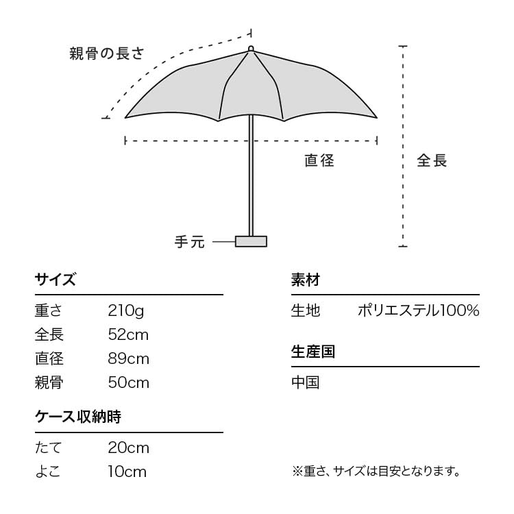 Folding Plant Rain 50cm Suitable for Sun and Floral and Perfect for or Wpc. Umbrella, Encyclopedia, Mini, Off-White, Umbrella, Ribs, Lightweight,