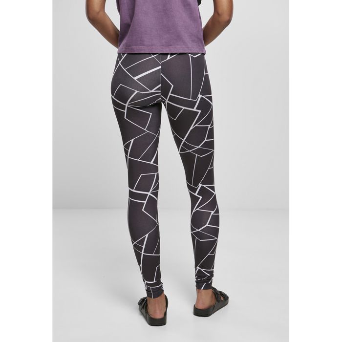 Legging femme - Urban Classics - aop - Noir - Confort optimal - Coupe stretch