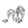 Stainless Steel Wire Rope U-Bolt Clip & Thimble Clamp (M3-M32)