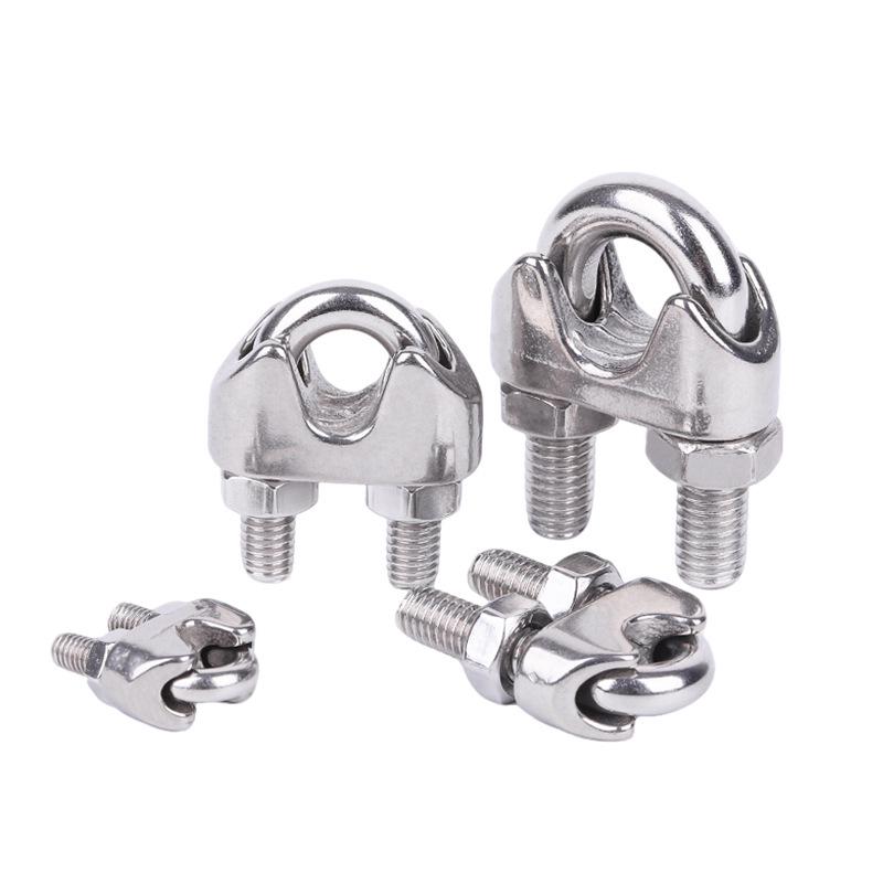 Stainless Steel Wire Rope U-Bolt Clip & Thimble Clamp (M3-M32)