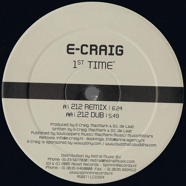 

12inch Record E-CRAIG - 1st Time RS017 RESET 2006 Netherland Dance & Electronica Used