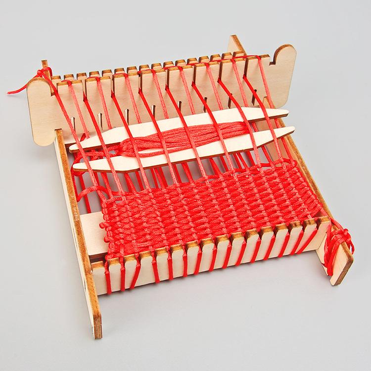 Loom Diy Technology Small Production Children Students Assembled Wooden Handmade Learning Tools Scientific Experiment Material Package