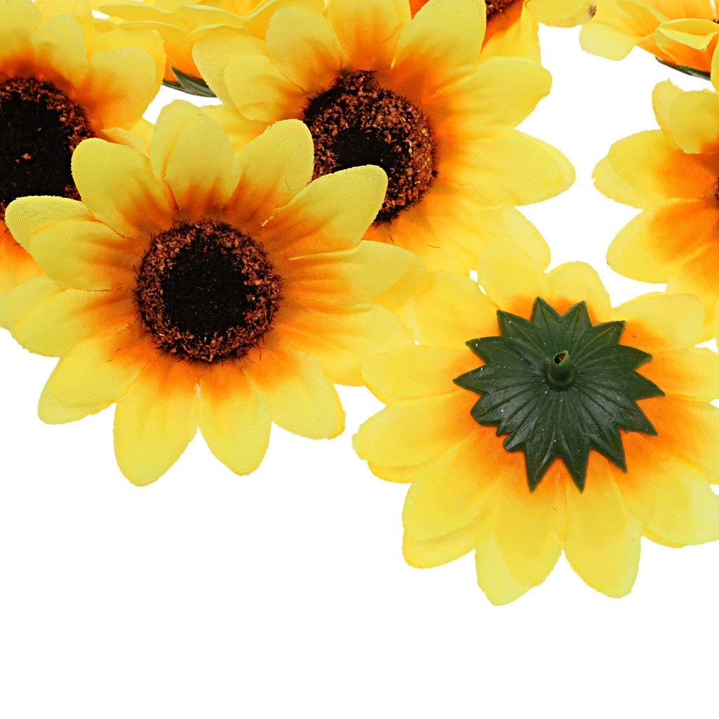 Yesallwas Sunflower Artificial Set of Diameter Artificial Potted Flowers That Do Not Artificial Rila Silk Artificial Flowers of Flowers, 60, Approx.
