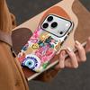 Niche Splicing Illustration Apple 15promax Mobile Phone Case New Iphone17pm Film Two-in-one Matte Case