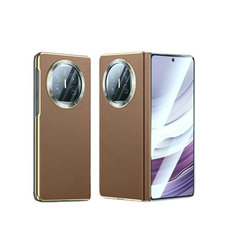 Suitable for Huawei Matex5 Mobile Phone Case Decompression Watch Lens X6 Collector's Version Central Axis Anti-fall X3 Napa Leather