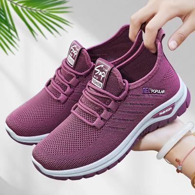 Schuhe Damen neue Damenschuhe fliegen gewebt atmungsaktiv Paar Freizeitschuhe vielseitig weiche Sohle leichte Sportschuhe