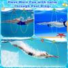Pool Diving Swim Thru Rings Toys for Kids High Stability No Assembly Required Pool Toy Swim Hoops Underwater Swim Thru Diving Ring Water Training