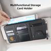 Car Sun Visor Storage Card Bag Glasses Clip Phone Holder For Porsche Panamera Taycan 911 718 Macan Cayenne Boxster Cayman 918
