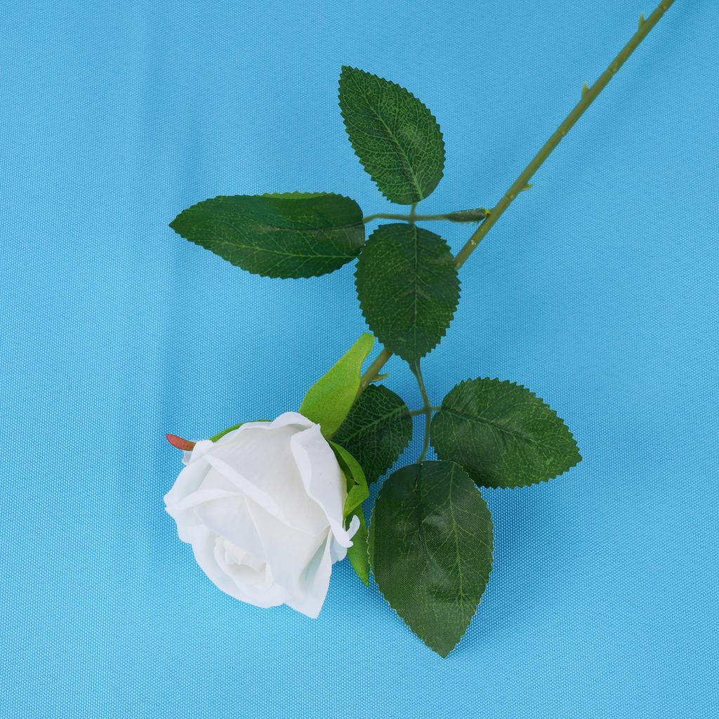 3/5 Stück 51 cm künstlicher Rosenstrauß aus rotem Samt, ideal für Heimdekoration, Partys, Tischdekoration, Valentinstag, Hochzeiten und DIY-Projekte