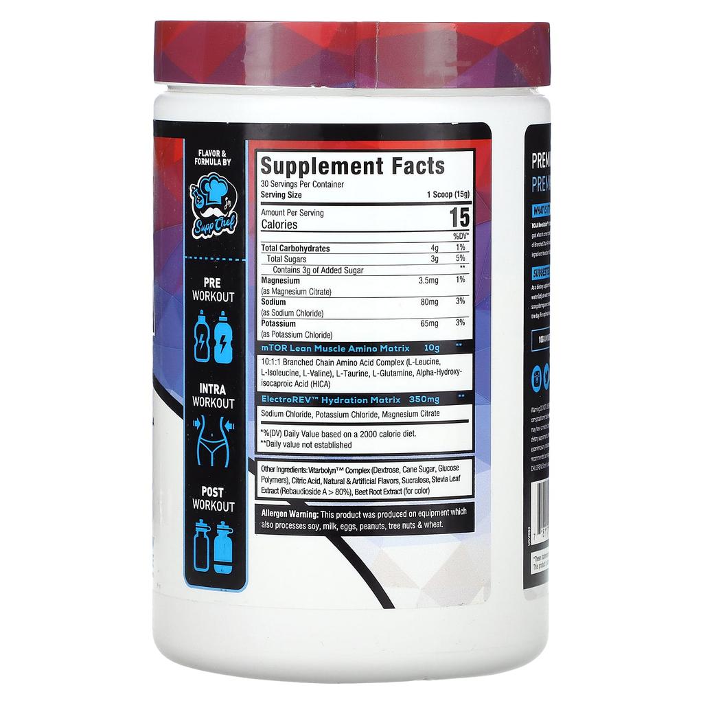 MuscleSport, BCAA, Revolution, Rainbow Italian Ice, 450 g (15.9 oz)