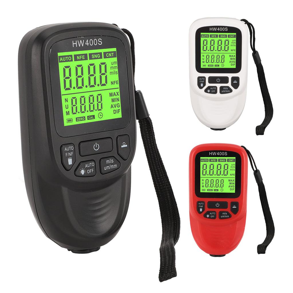 Professional Coating Thickness Gauge High Accuracy 3 Units Paint Mil Thickness Meter Gauge