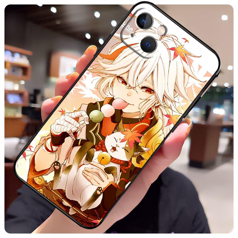 Genshin Impact Kaedehara Kazuha Case For iPhone 15 Pro Max 14 13 12 11 16 17 Pro Max mini 15 16 Plus 16e 17 Air Phone Cover