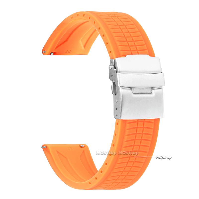 20mm 22mm 24mm Universal Soft Silicone Rubber Strap for Seiko Men Waterproof Watch Band Quick Release Bracelet for Rolex Bands