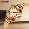 SANDA Top 1137 Women's Quartz Watch Fashionable and Elegant Rose Gold Minimally Roman Digital Women's Quartz Watches