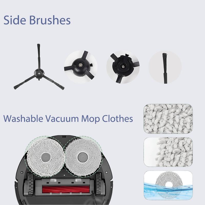 For Roborock Qrevo S Qrevo Pro Qrevo MaxV Robot Vacuum Parts Main Roller Side Brush Hepa Filter Mop Pad Cloth Dust Bag Accessory