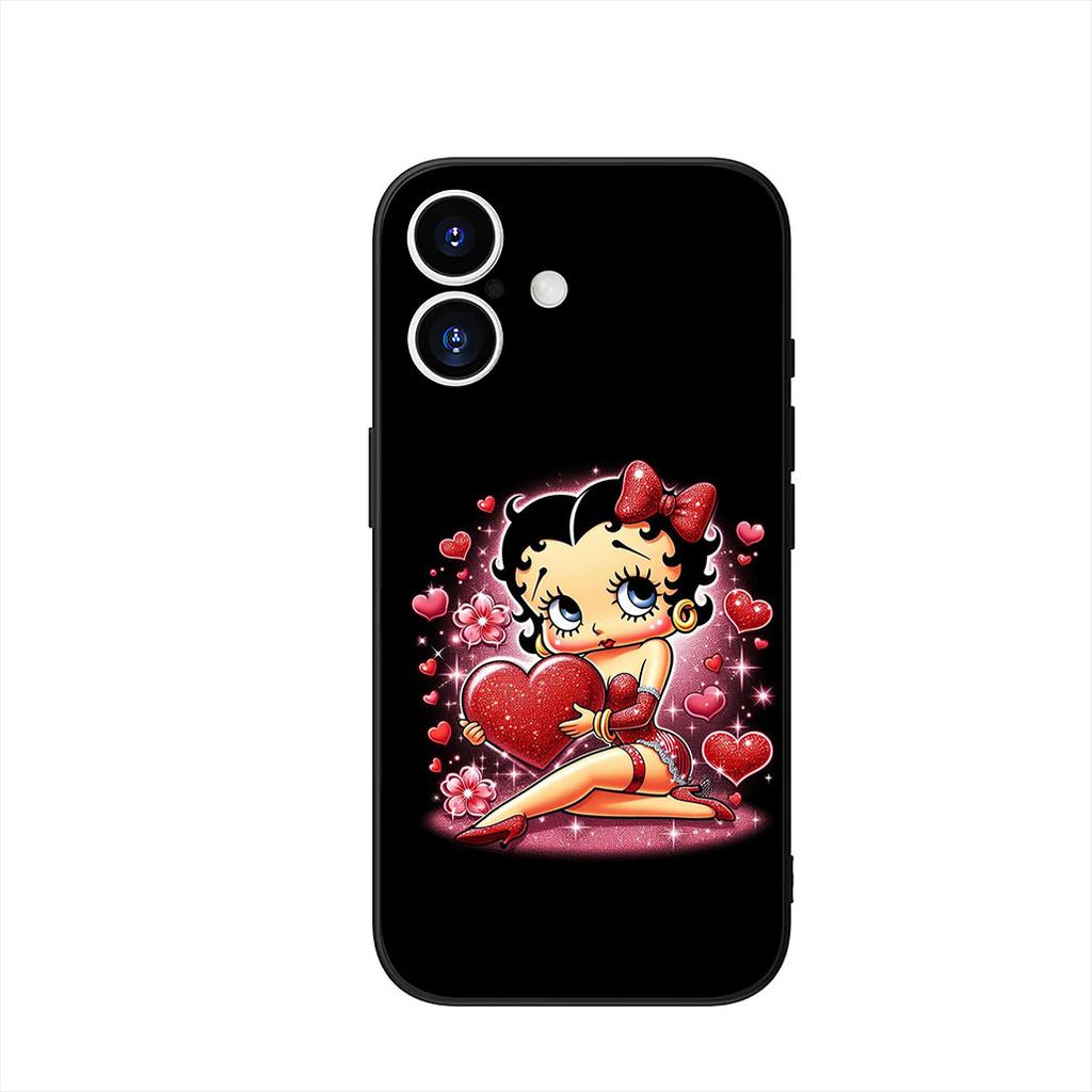 Anime B-betty Cartoon B-Boop Handyhülle Case für Apple iPhone 17 16 15 11 Pro XS Max XR 6 7 8 Plus + SE 2020 5 16E Hülle
