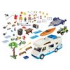 Jeu de construction - playmobil - 9318 - aventure au camping - quad et kayak - 137 pièces