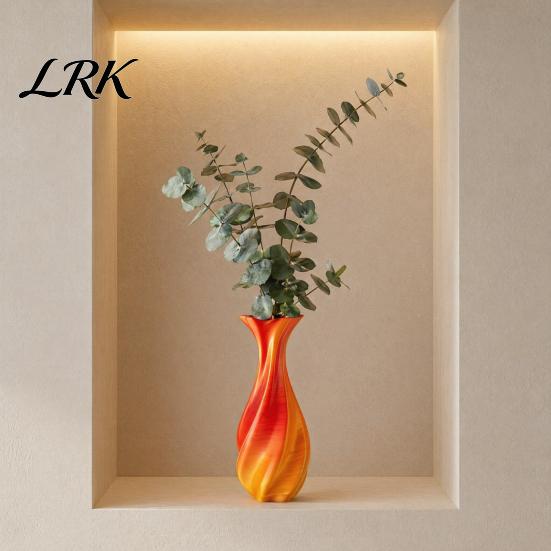 Creative Flower Holder 3D Printed Vase, Twisted Minimalist Arrangement Holders, Artistic Line Design Vase Elegant Home Decor for Living Room
