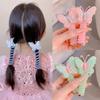 Children's Butterfly Hair Tie & Headband Set - Curly Ponytail Accessory