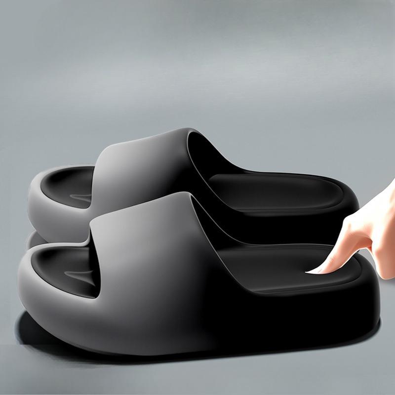 

Сандалии нового стиля, тапочки, женская обувь, комнатная нескользящая обувь на толстой подошве 40-41 чёрный/серый