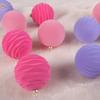 12pcs/box Flocked Christmas Balls Christmas Tree Decoration Hanging Balls Ornaments Plush Ball Box Christmas Holiday Decors 8cm