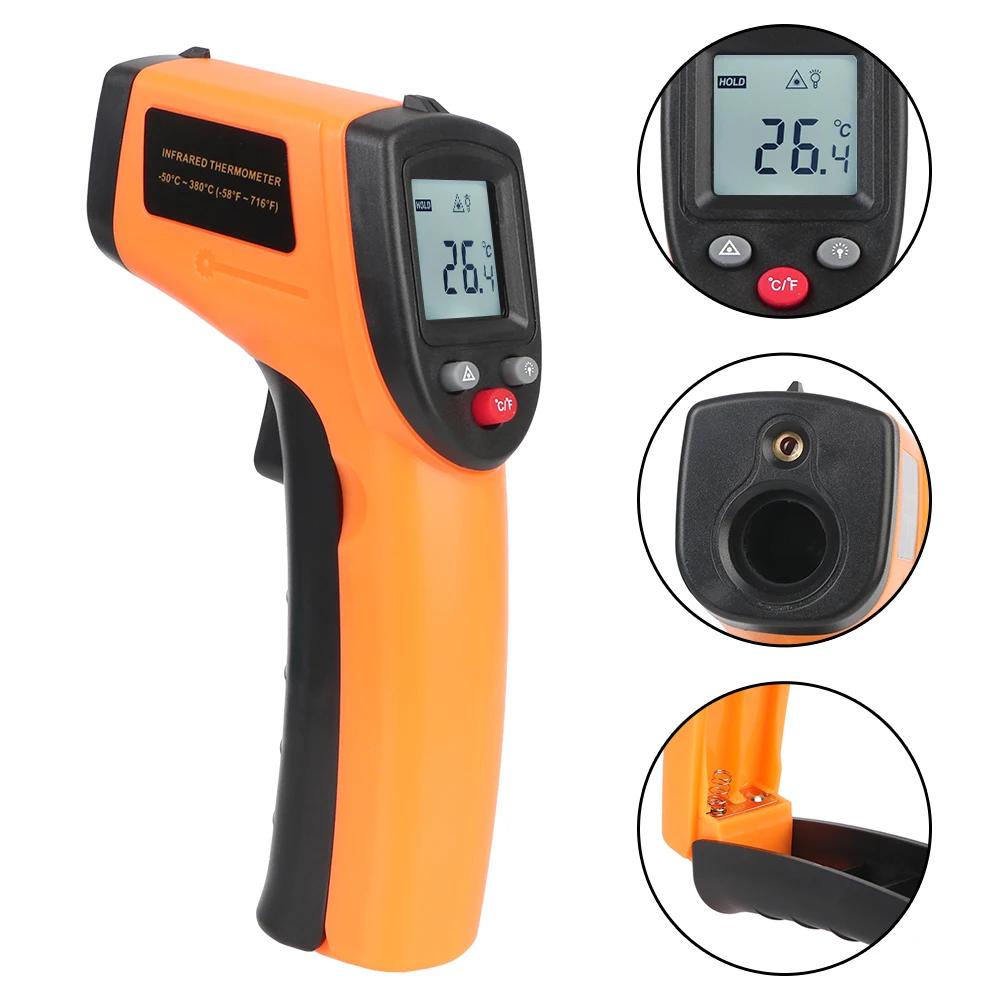 GM320 Digital -50~380°C C/F Laser Temperature Meter Gun Industrial Infrared Pyrometer Non Contact Infrared Thermometer