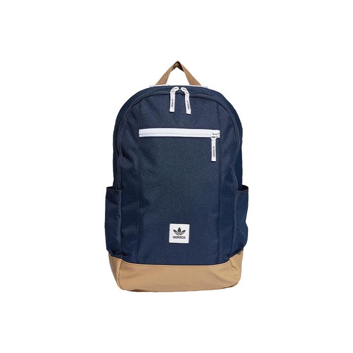 

Adidas Originals Three Stripes Logo Color Block Large Capacity Polyester Backpack Unisex Backpack Blue FM1273 Blue