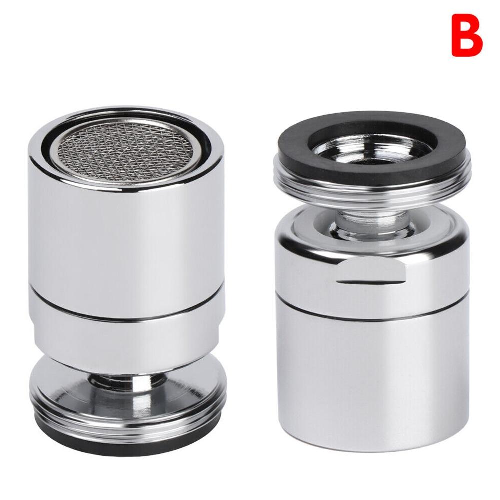 360-Degree Rotate Water Faucet Aerator Chrome Faucet Aerator Silver