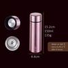 LFGB Certificated 316 Stainless Steel 140ml Mini Thermos 99.9% Anti-bacterial Pocket Water Bottle Coffee Cup for Lady and Girls