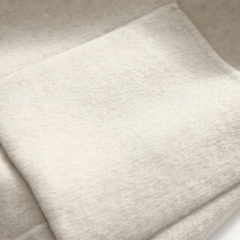 Women's Long Lapel Robe Style Double-faced Wool Coat