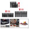 2pcs PTFE Coated BBQ Mesh Grill Bag with Silicone Brush Barbecue Outdoor Picnic Tools