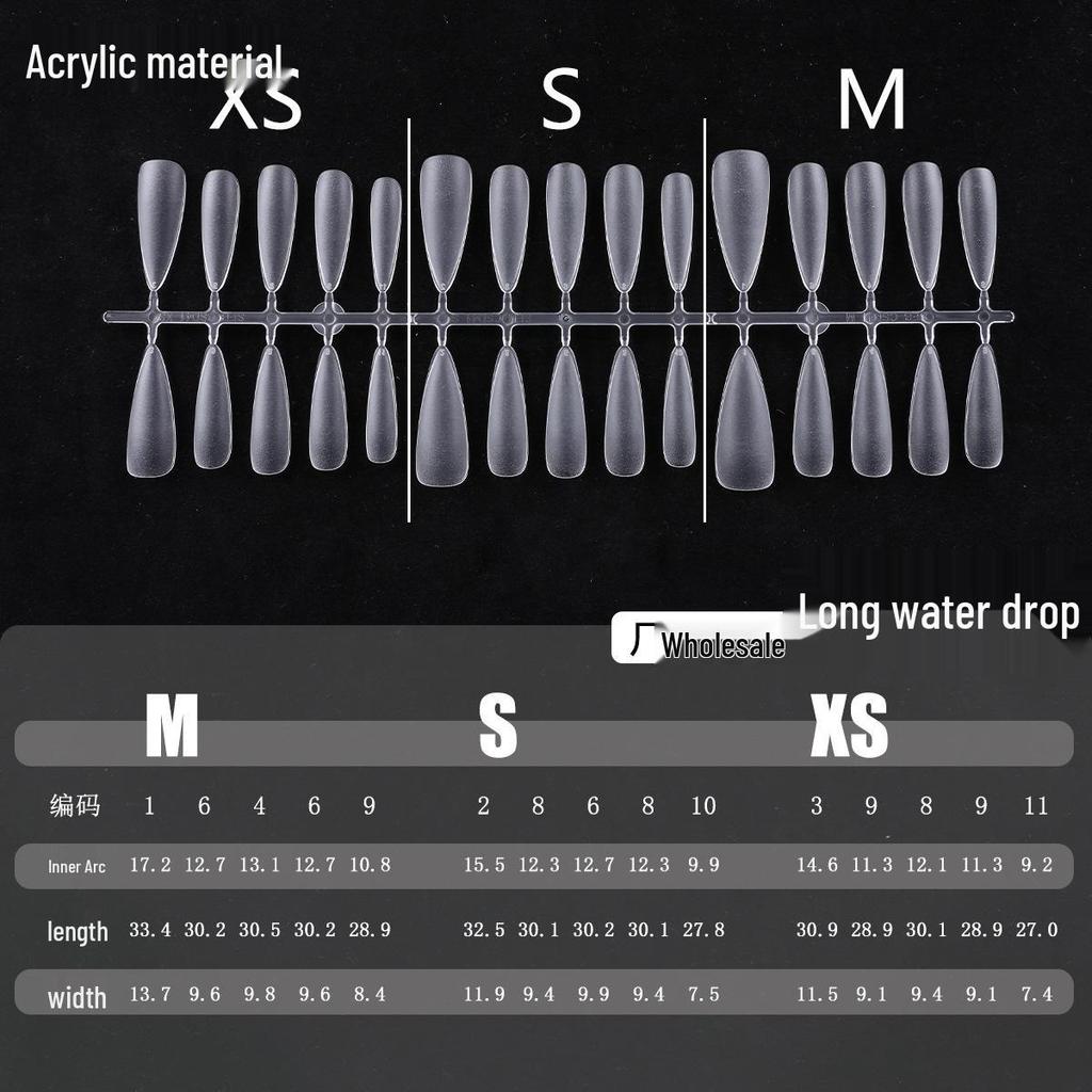 Clear Nail Tips - Almond, Oval, Stiletto, Round Shapes - European & American Popular Series