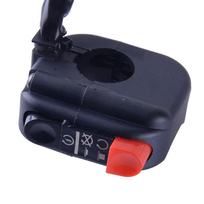 22mm 7/8" Motorcycle Handlebar Ignition Switch On Off Starter Engine Start Stop Push Button DC12V 10A