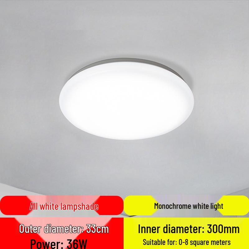 Super Bright LED Ceiling Light: Round Fixture for Living Room, Bedroom, Kitchen, Stairway, and Balcony
