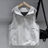 Unisex Lightweight Hooded Vest, Breathable Mesh Lined Casual Outdoor Gilet (M-2XL)
