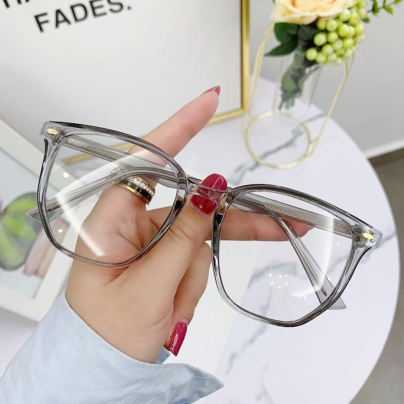 Sunglasses for Men and Women, All-match Anti-blue Light Glasses, Internet Celebrity Plug-in Legs, Can Be Matched with Color-changing Myopia