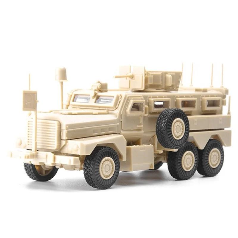 1:72 4D Assembly Model Cougar 6X6 Lightning Protection Vehicle Anti-ambush Vehicle Rubber-free Military Gifts for Boys