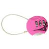 Combination Lock 3 Digit Padlock Anti Theft Code Lock Zinc Alloy for Travel Luggage SuitcasePink