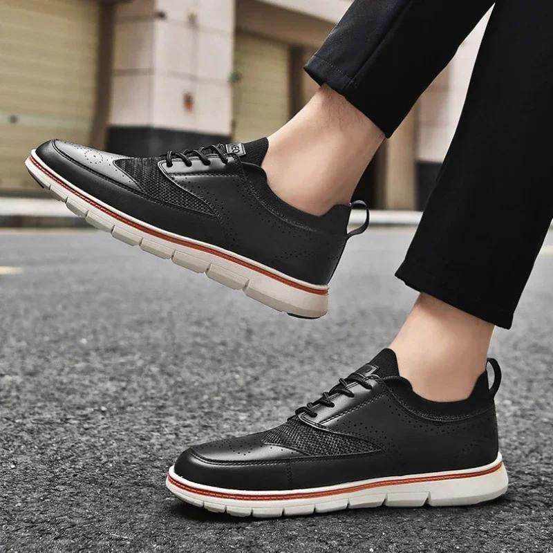 Quality Mens Casual Shoes Fashion Men Loafers Retro Sale Comfortable Breathable Men Flats  Soft Sole Male Driving Shoes