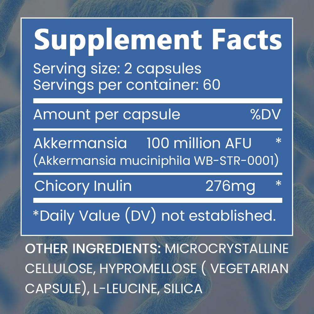 Akkermansia Muciniphila Probiotica - 120 capsules