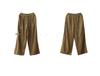 2026 New Stylish Banana Leg Linen Pants: Elastic Waist, Loose, Flattering Wide Legs