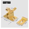 For Sliding Door and Window Spring Latch Lock Made of Solid Brass with Concealed Screw Setup for Secure Locking