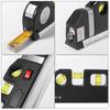 Laser Level Tool with Bubble Level & Ruler, Cross-Line Laser Level for Home Improvement, DIY, Tiling, Hanging & Measuring