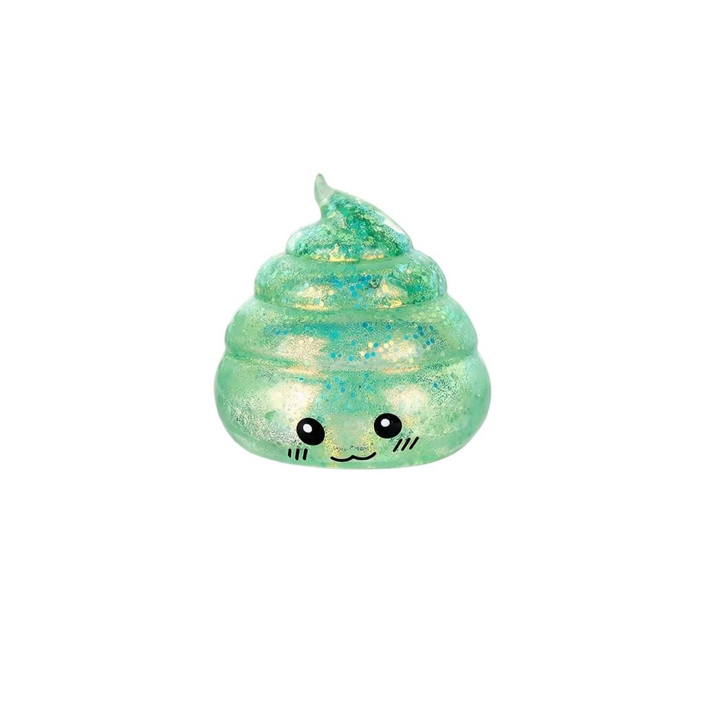 Novelty Squishy Poo Stress Ball Squishies Toys Glitter Funny Stretch Squeeze Fidget Toys For Kids Adults Fool'S Day Prank Gift